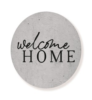 Simple Welcome Home Whitewash Circle